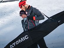 Kuprinės ir krepšiai bėgimo slidėmis sportui