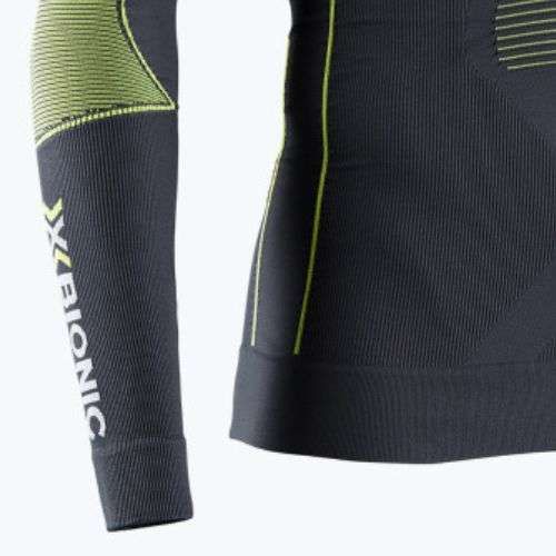 Vyriški termoaktyvūs marškinėliai X-Bionic Energy Accumulator 4.0 charcoal/yellow