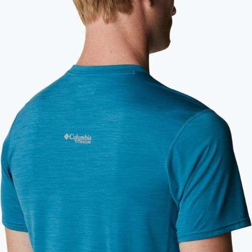 Columbia vyriški Titan Pass Graphic Tee trekingo marškinėliai mėlyni 1991471