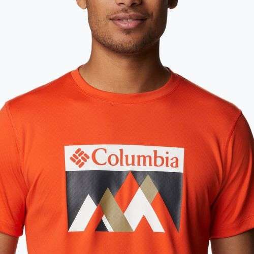 Columbia Rules M Grph vyriški trekingo marškinėliai raudoni 1533291