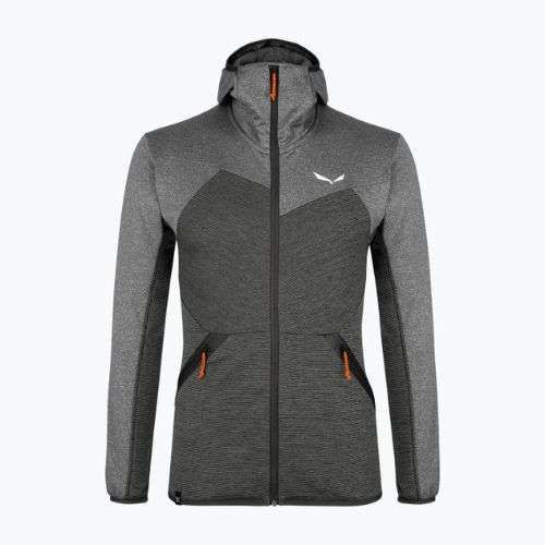 Salewa vyriškas vilnonis džemperis Puez Melange PL FZ Hoody pilkas 00-0000027386