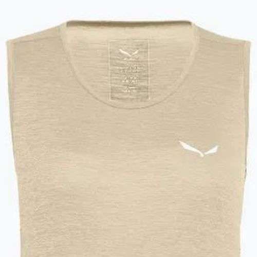 Moteriški trekingo marškinėliai Salewa Puez Graphic Dry Tank beige 00-0000027482