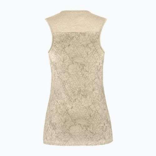Moteriški trekingo marškinėliai Salewa Puez Graphic Dry Tank beige 00-0000027482