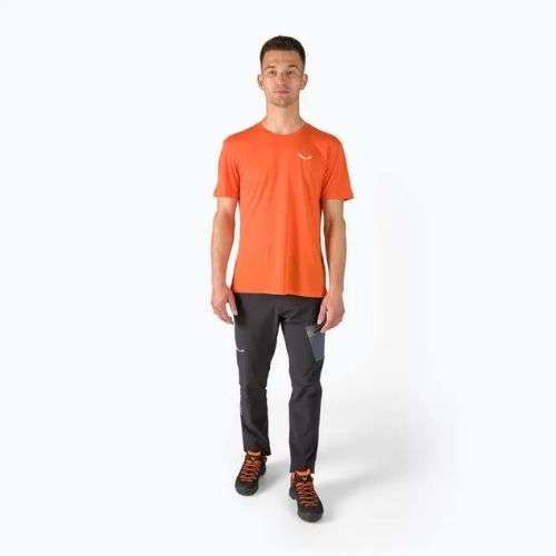 Vyriški Salewa Alpine Hemp Logo trekingo marškinėliai oranžiniai 00-0000028132