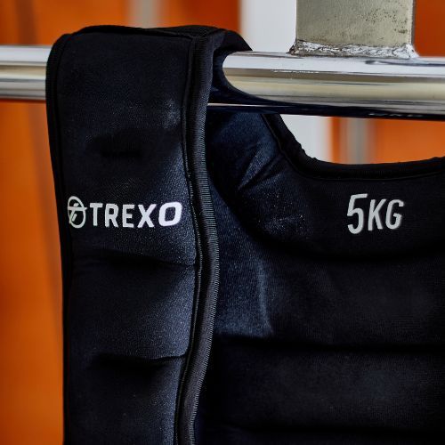 TREXO 5 kg svorio treniruočių liemenė juoda WV-05