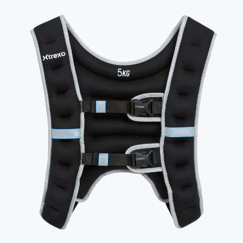 XTREXO 5 kg svorio treniruočių liemenė juoda WV-05