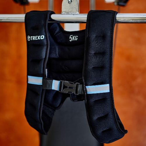 TREXO 5 kg svorio treniruočių liemenė juoda WV-05