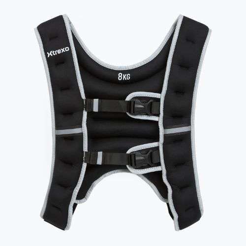 XTREXO 8 kg svorio treniruočių liemenė juoda WV-08