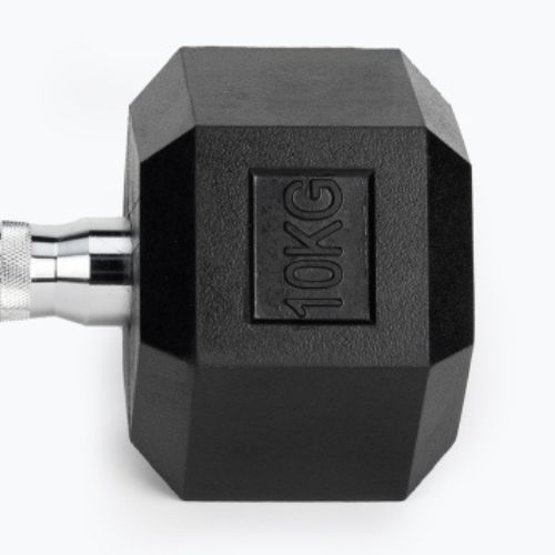 TREXO Hex HXD100 gumuoti hanteliai 10 kg