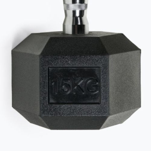 TREXO Hex HXD150 gumuotas 15 kg hantelis