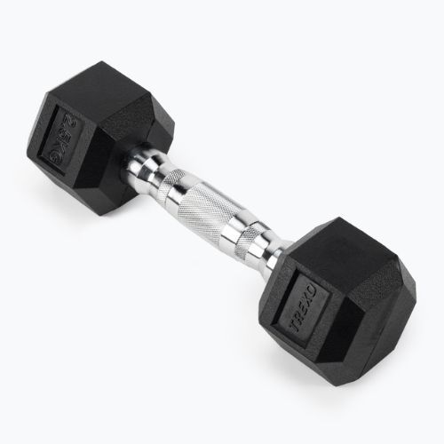 TREXO Hex HXD25 gumuoti hanteliai 2,5 kg