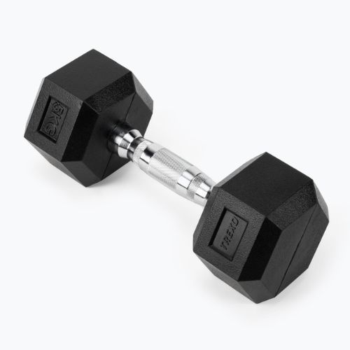 TREXO Hex HXD50 5 kg gumuoti hanteliai
