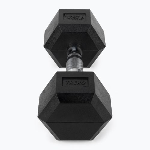 TREXO Hex HXD75 gumuoti hanteliai 7,5 kg