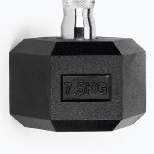 TREXO Hex HXD75 gumuoti hanteliai 7,5 kg