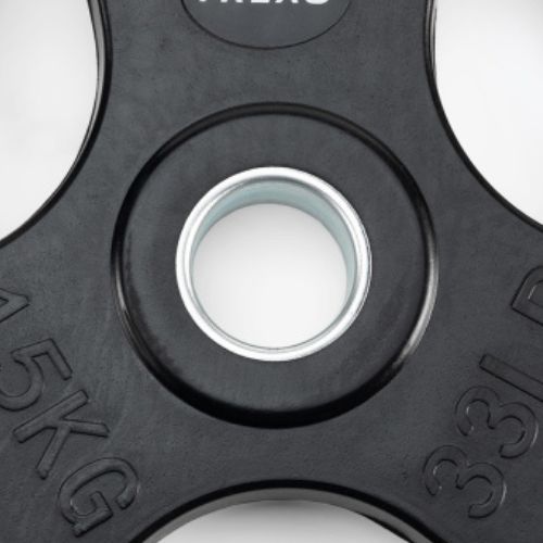 XTREXO juodos spalvos gumuoto ketaus svoris RW15 15 kg