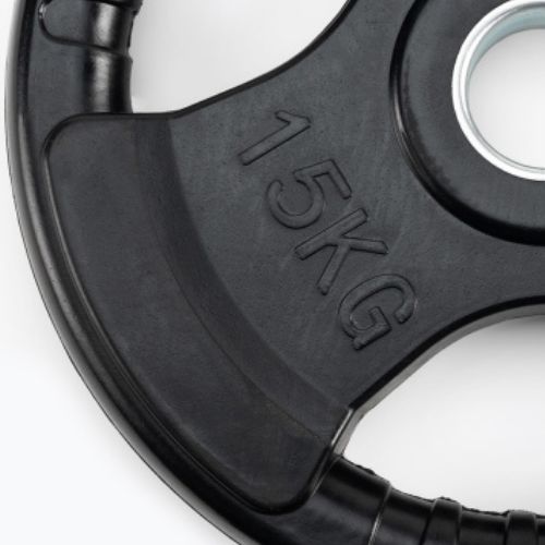 XTREXO juodos spalvos gumuoto ketaus svoris RW15 15 kg