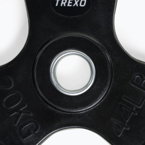 XTREXO juodos spalvos gumuoto ketaus svoris RW20 20 kg