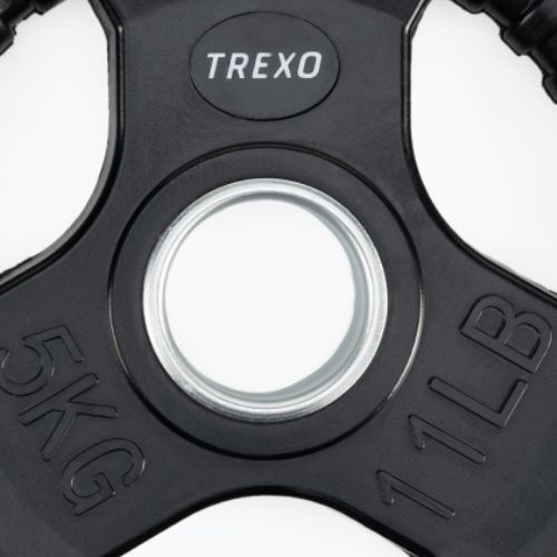 XTREXO juodas gumuotas ketus svoris RW5 5 kg