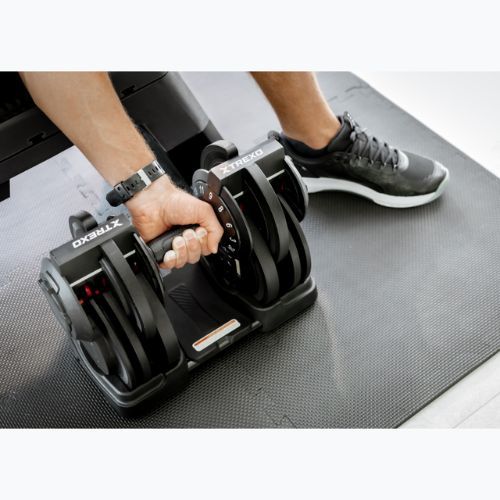 Reguliuojamas hantelis TREXO TXO-B4W002 24 kg juodas