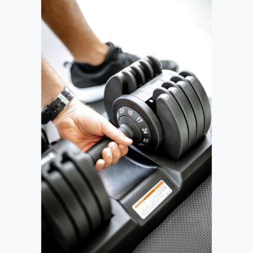 Reguliuojamas hantelis TREXO TXO-B4W005 32 kg juodas