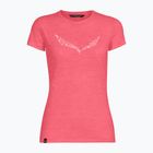 Moteriški trekingo marškinėliai Salewa Solid Dry pink 00-0000027019