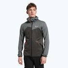 Salewa vyriškas vilnonis džemperis Puez Melange PL FZ Hoody pilkas 00-0000027386