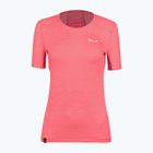 Salewa Puez Graphic 2 Dry moteriški trekingo marškinėliai rožinės spalvos 00-0000027400