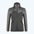 Salewa vyriškas vilnonis džemperis Puez Melange PL FZ Hoody pilkas 00-0000027386 6