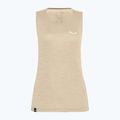 Moteriški trekingo marškinėliai Salewa Puez Graphic Dry Tank beige 00-0000027482