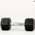 TREXO Hex HXD50 5 kg gumuoti hanteliai 11