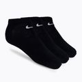 Nike Everyday Lightweight No Show 3pak treniruočių kojinės juodos SX7678-010