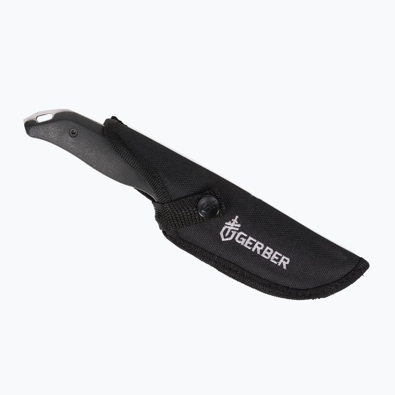 Gerber Moment Fixed Large Drop Point turistinis peilis juodas/sidabrinis 31-003617 4