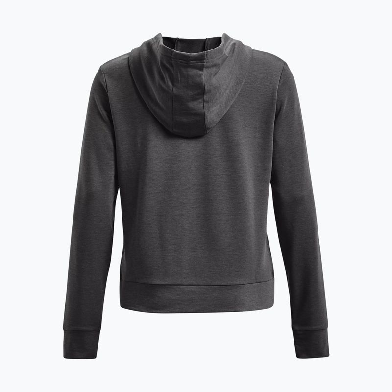 Under Armour moteriškas treniruočių džemperis Rival Terry Full Zip Hoodie pilkos spalvos 1369853 2
