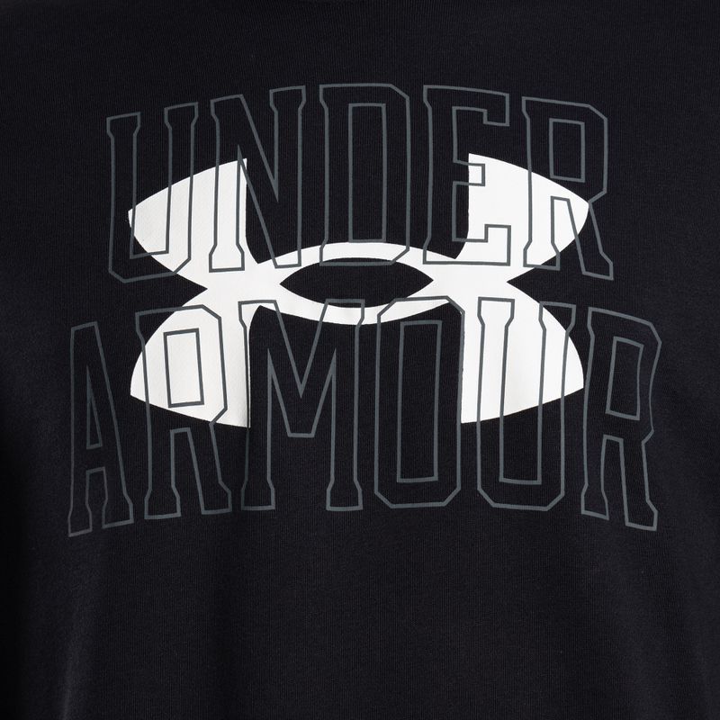 Under Armour vyriški treniruočių marškinėliai Rival Terry Logo Crew black 1370391 3