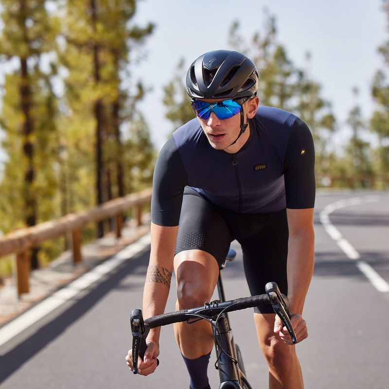 ASSOS Mille GTO vyriški dviratininko marškinėliai yubi blue 5