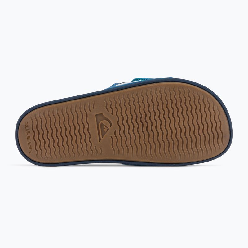 Quiksilver Rivi Slide Adjust blue/blue/green vyriškos šlepetės 5