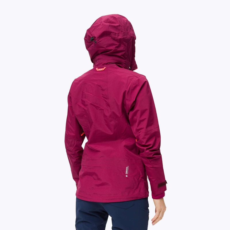Salewa moteriška striukė nuo lietaus Sella Responsive maroon 00-0000027879 4
