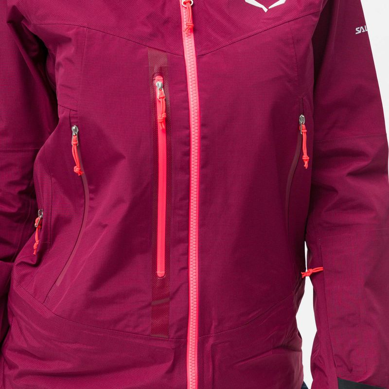 Salewa moteriška striukė nuo lietaus Sella Responsive maroon 00-0000027879 5