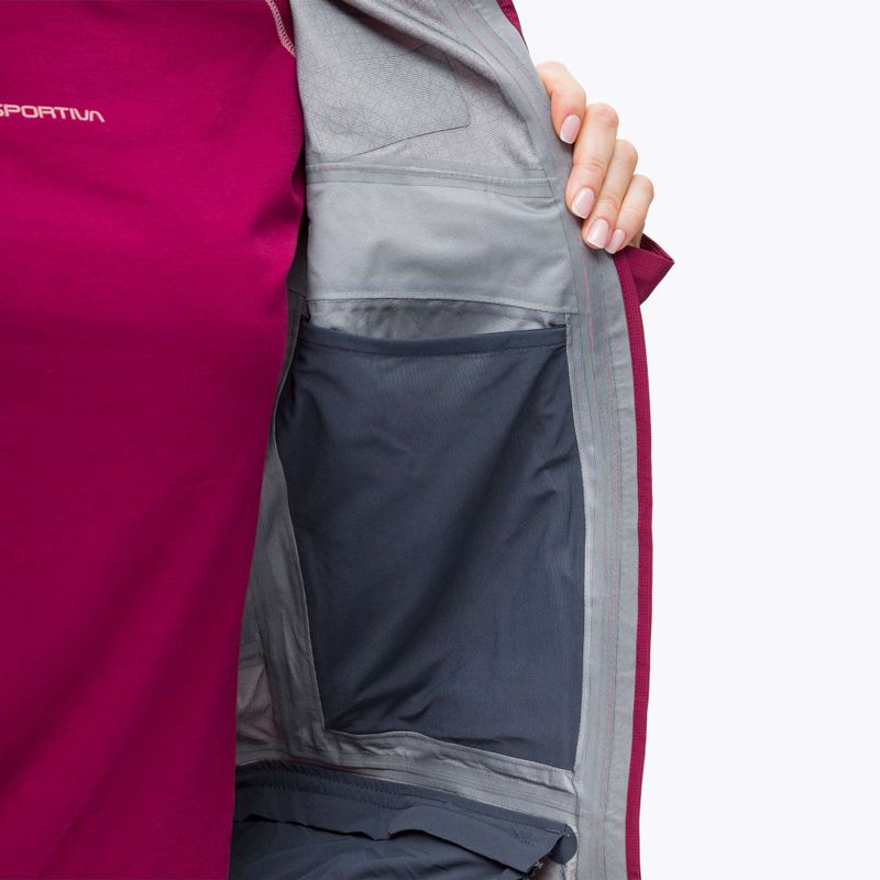 Salewa moteriška striukė nuo lietaus Sella Responsive maroon 00-0000027879 6