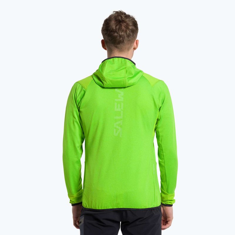 Salewa vyriškas vilnonis džemperis Agner Hybrid PL/DST FZ Hoody žalias 00-0000027371 3