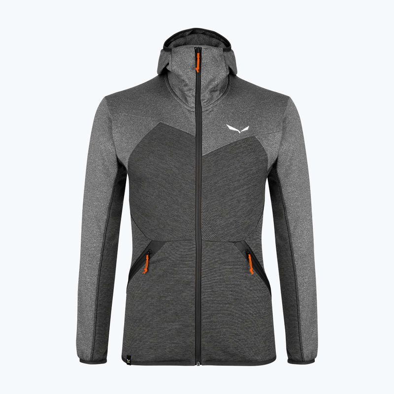 Salewa vyriškas vilnonis džemperis Puez Melange PL FZ Hoody pilkas 00-0000027386 6