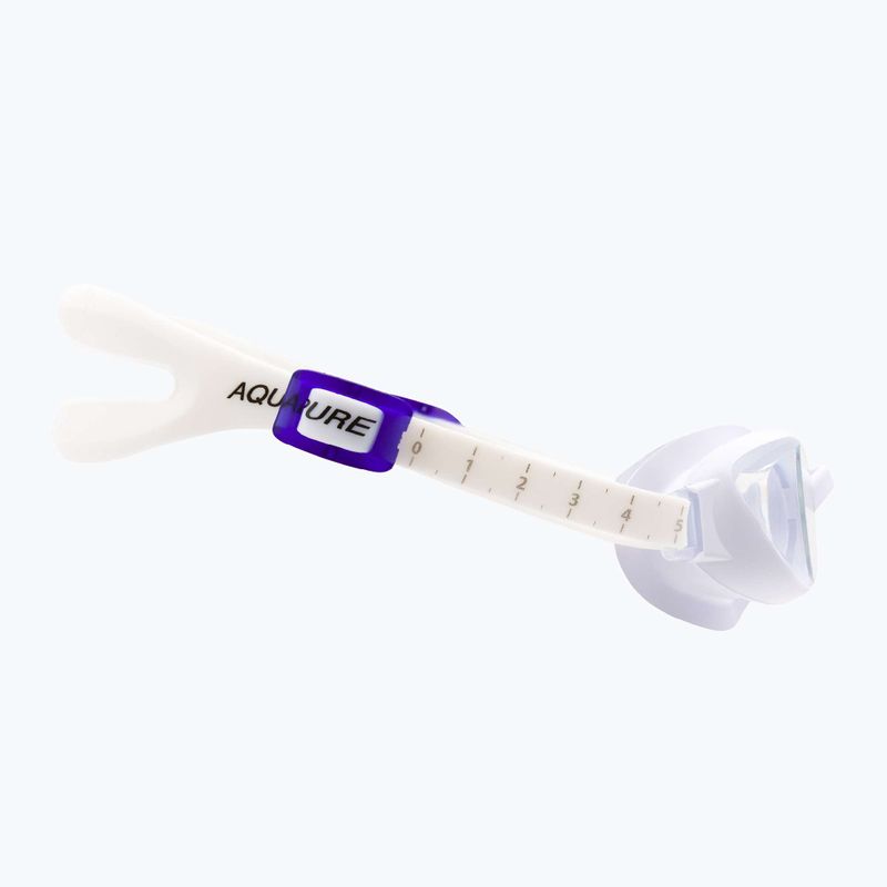 Speedo Aquapure moteriški plaukimo akiniai balti/violetiniai/skaidrūs 68-090047237 3