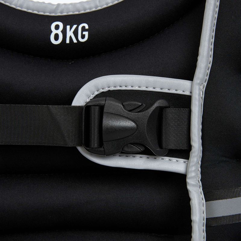 XTREXO 8 kg svorio treniruočių liemenė juoda WV-08 5