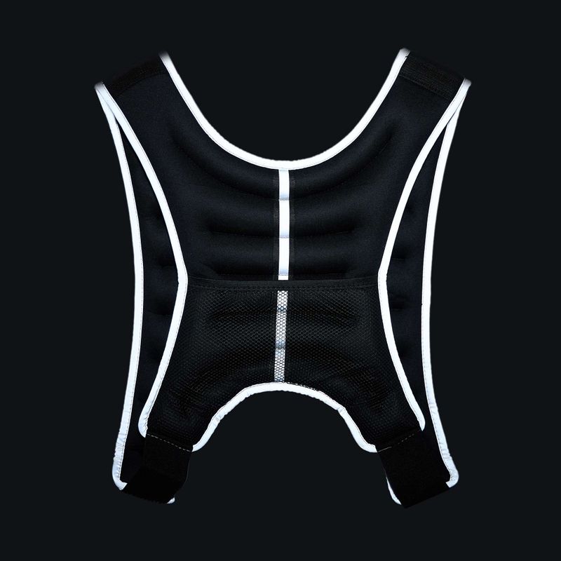 XTREXO 8 kg svorio treniruočių liemenė juoda WV-08 8