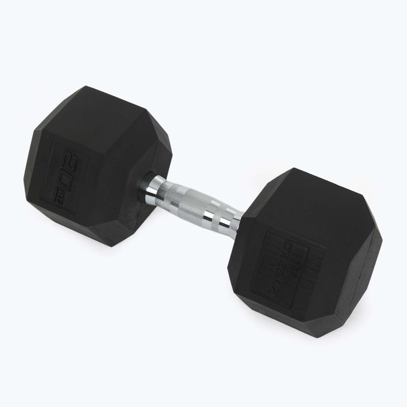 XTREXO Hex HXD200 20 kg gumuoti hanteliai