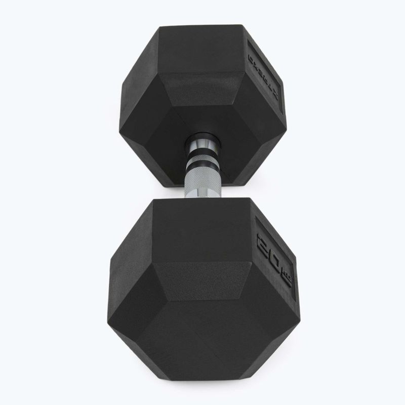 XTREXO Hex HXD200 20 kg gumuoti hanteliai 6
