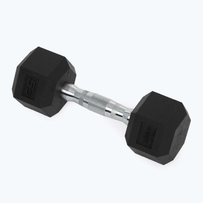 XTREXO Hex HXD50 5 kg gumuoti hanteliai