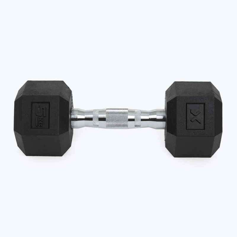 XTREXO Hex HXD50 5 kg gumuoti hanteliai 7