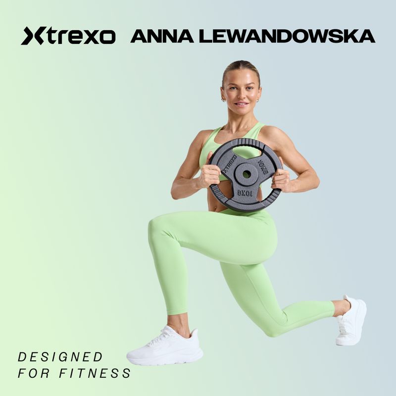 XTREXO juodas gumuotas ketus svoris RW5 5 kg 2