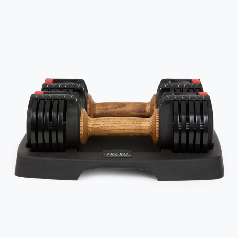 XTREXO ADS15 reguliuojamas hantelis / štanga juoda 4